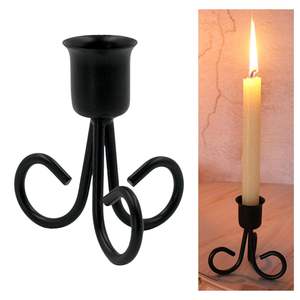 <b>Mini</b> metal candle holder 8.5cm height 7cm width candle stand black iron candle holder small decorative candle holder <b>table</b> - Product Image 3