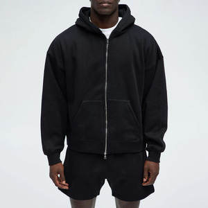 Produits phares : Sweat à capuche pour homme en coton de haute qualité, broderie personnalisée, logo personnalisé, sweat à capuche zippé avec impression en relief par Salamons Wears - Product Image 1