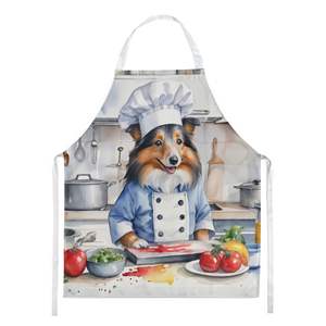 Sheltie the Chef Unisex Large Multicolor <b>Apron</b> for <b>Cooking</b> Baking Gardening or Crafts-for Adult Men and Women - Product Image 1