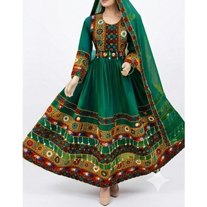 Vestidos Afganos Kuchi Hechos a Mano de Alta Calidad, Vestidos Tradicionales de Viscosa para Mujer, Largos hasta el Suelo, Vestidos Afganos Kuchi de Verano - Product Image 4
