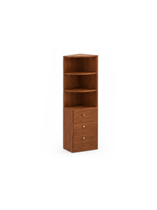 Librería Esquinera Moderna de Madera con 3 Estantes, Diseño Minimalista que Ahorra Espacio, Mueble para Sala de Estar - Product Image 5