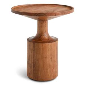 Mesa auxiliar de madera con acabado liso que combina comodidad, estilo y utilidad para el hogar. - Product Image 2