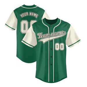 Camiseta de Béisbol con Botones, Número Personalizado, Ropa de Equipo, Ropa de Práctica, Servicio OEM, Secado Rápido, Venta al Por Mayor - Product Image 1