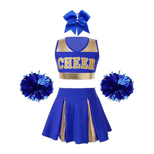 Uniforme de Animadoras Moderno para Niñas con Logotipo Personalizado para Reuniones Escolares y Competiciones de Animadoras - Product Image 1