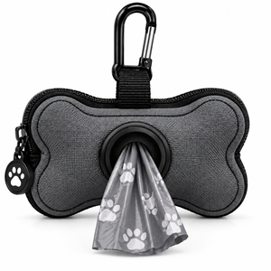 Distributeur de sacs à déjections canines en polyester de haute qualité, forme personnalisée, avec mousqueton, pour tous les animaux. - Product Image 2