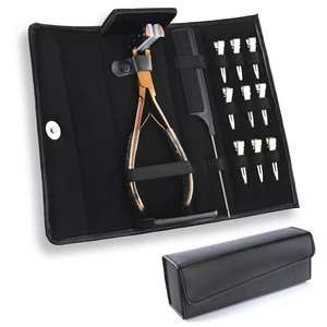 Kit de alicates con agujas en forma de C para extensiones de cabello, herramientas de alta calidad, acero inoxidable quirúrgico sostenible - Product Image 5