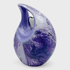 Purple Art Cremation Urn Human Ashes Keepsake <b>Vase</b> Aluminium <b>Memorial</b> Container Custom Commemorative Decor - Product Image 4
