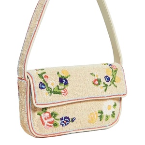 Unique design Best Quality Embroidery beaded Hand bag shoulder bag with bead embroidery beaded Multipurpose <b>Storage</b> Bags - Product Image 1