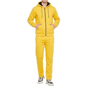 Conjunto Deportivo de 2 Piezas para Hombre, con Capucha, Sólido, Transpirable, de Alta Calidad, con Bolsillos Ocultos, de Forro Polar, Informal, para Otoño - Product Image 2