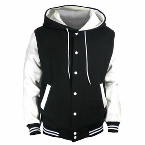 Fabricant ODM – Blouson universitaire personnalisé pour homme avec broderie, manches en cuir, style baseball, bomber, ou Letterman - Product Image 1