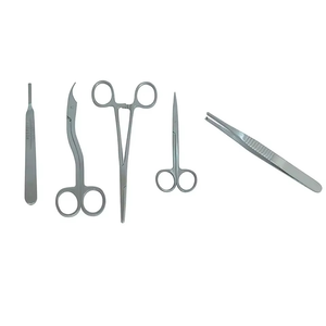 Kit de implantes dentales, juego de herramientas de cirugía oral, instrumentos dentales con certificación CE, herramientas quirúrgicas dentales plateadas, manual. - Product Image 6
