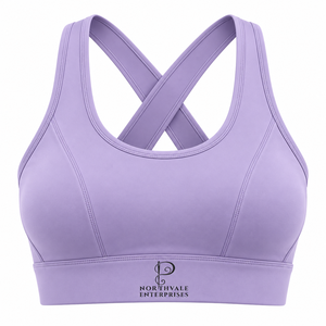 Soutien-gorge de sport élégant pour femme, nouvelle collection, grandes tailles, personnalisable, respirant, écologique, en dentelle, compression, fitness, fermeture avant - Product Image 4