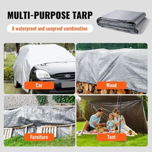 20x30 ft Heavy Duty Waterproof 10 Mil Poly <b>Tarp</b> Cover UV Temperature Resistant Multi-Purpose Tear Resistant for Outdoor Use - Product Image 6