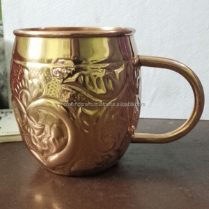 Juego de Tazas de Cobre Metálico Vintage con Tapa, Ecológico para Uso Diario en el Hogar, para la Ingesta Diaria de Agua y la Salud - Product Image 1