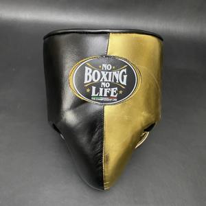 No Boxing No Life Lace-Up Premium Leather Boxing <b>Gloves</b> Set Professional Sparring Training Head Guard & Groin Guard Cup Protect - Product Image 4