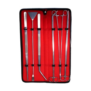 Ensemble d'outils d'aquascaping en acier inoxydable 6 pièces pour l'aménagement aquatique et la taille des plantes vivantes, comprenant des ciseaux et des pinces - Product Image 2