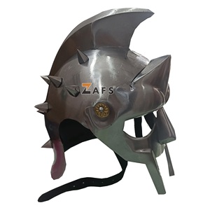 Roman <b>Gladiator</b> Helmet Mild Steel Full Face Armor Warrior Helmet Cosplay Reenactmet Faire <b>Costume</b> Historical Display - Product Image 3