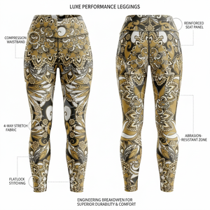 Leggings de yoga compressifs personnalisés à faible MOQ, OEM/ODM, vente en gros, imprimés, extensibles dans les 4 sens, pour la gym, le fitness et l'entraînement, effet push-up - Product Image 2