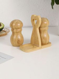 Decorative Wooden Salt And Pepper Shaker Collection Suitable <b>For</b> Restaurant <b>Table</b> And <b>Home</b> Serving - Product Image 5