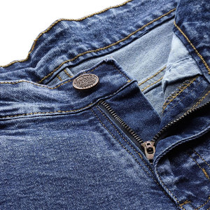 High Street Fashionable Quick Dry Men Jeans <b>Shorts</b> Plus Size Fresh Piece Breathable Cotton Made Men Denim Jorts - Product Image 5