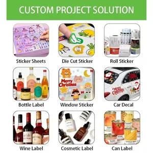 Etiquetas Cosméticas Personalizadas de BOPP Resistentes al Agua y al Aceite, Etiquetas Escribibles para Envases de Cuidado de la Piel, Lociones y Rubores - Product Image 6