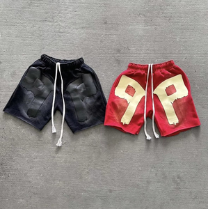 <b>Men</b> Zip Up Hoodie <b>Shorts</b> Set Cotton Fleece Casual Tracksuit Street Fashion Streetwear Style With Printing <b>Work</b> Matching Outfit - Product Image 5