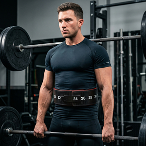 Cinturón de levantamiento de pesas de cuero de vaca de 13 mm con soporte trasero antideslizante para entrenamiento en gimnasio - Product Image 6