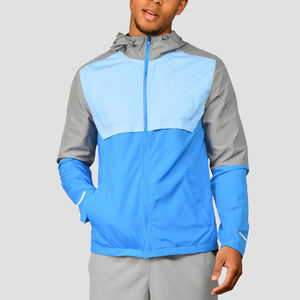 Custom Men Color Block Windbreaker Lightweight Waterproof Running <b>Jacket</b> Hooded Outdoor Sports Breathable Casual <b>Zip</b> <b>Up</b> Windcoat - Product Image 2