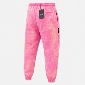 Nouveau pantalon de survêtement pour homme, style délavé à l'acide, décontracté, taille haute, couleur unie, 100% coton, respirant et à séchage rapide - Product Image 4