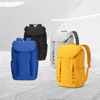 Sac à dos unisexe bleu roi avec fermeture éclair, sangle chaîne, capacité 36-57L, décontracté, pour voyage, école, avec rabat et boucle, en polyester, pour usage quotidien