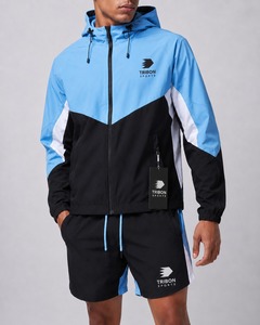 Conjunto de Chaqueta Cortavientos y Pantalones Cortos para Hombre, Ligero, Transpirable, de Secado Rápido, Ropa Deportiva Informal para Verano - Product Image 5