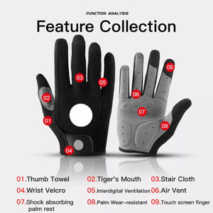 Premium Quality Full Finger Mountain Bicycle Sports Cycling Hot Sale Copper Sports Glove Touch Screen Bike Racing Gloves - Product Image 2
