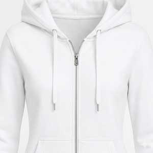 Sweat à capuche zippé personnalisé pour femme, 100 % coton épais, coupe décontractée oversize, poignets côtelés extensibles, idéal pour l'hiver - Product Image 2
