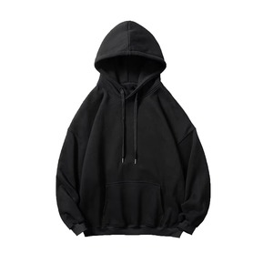Custom Vintage Faded Hoodies Acid Wash Pullover Mens Distressed Oversized Cotton Fleece Drop Shoulder Boxy Fit Hoodie - Product Image 1