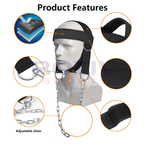 Correas Ajustables para Cabeza y Barbilla de Neopreno Acolchado Suave de Alta Calidad para Levantamiento de Pesas y Uso en Gimnasio en Casa - Product Image 3