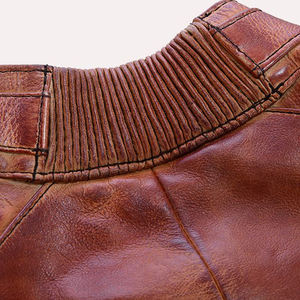 Blousons en cuir et toile pour hommes de qualité supérieure, col montant, séchage rapide, tendance, grandes tailles, design attrayant, hiver - Product Image 6