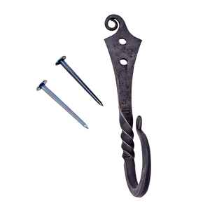 Crochet mural en fer thermolaqué pour la décoration, l'organisation extérieure, l'entrée et la salle de bain - Product Image 1