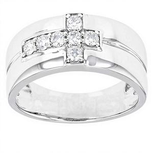 Anillo de Eternidad de Plata de Ley 925 con Moissanita – Joyería Unisex con Piedras Preciosas Sólidas - Product Image 1