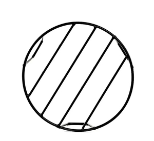 Modern Iron Planter <b>Stand</b> Powder Coated Black Round Rust Resistant Lightweight <b>Large</b> for Indoor Garden - Product Image 6