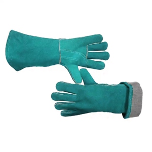 ถุงมือหนังวัวแท้คุณภาพสูง ป้องกันการบาด สำหรับเล่นฮอกกี้ ก่อสร้าง ดับเพลิง ปิ้งย่าง และป้องกันส่วนบุคคล - Product Image 6