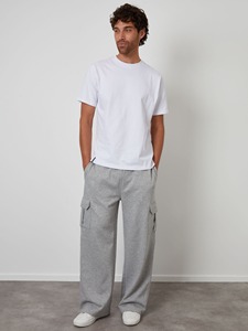 Custom Mens Fleece Cargo Jogger Sweat Pants Slim Athletic Fit Midweight Training Trousers Casual Activewear - Product Image 5