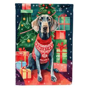 Multicolor Weimaraner Christmas <b>Garden</b> <b>Flag</b> Decorative Mailbox Yard Banner for Patio Artwork for Flower Beds - Product Image 1