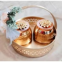Panier cadeau écologique en fil métallique avec poignée - Rangement multifonction pour fruits, pain et collations - Design moderne pour table à manger