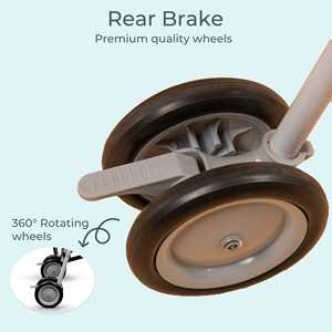 POLKA TOTS Poussette Compacte pour Nouveau-Né Landau Pliable pour Bébés EasyDrift Buggy Poussette (ZippiZest Vert Couleur) - Product Image 5