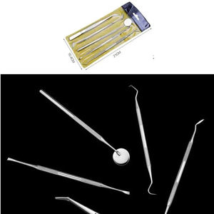 Instruments chirurgicaux dentaires, ensemble d'outils manuels ergonomiques à poignée moletée en argent, classe I, Shuja Surgico, certifié CE, 3 mors, garantie 1 an - Product Image 2
