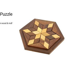 Juguete Educativo de Madera, Rompecabezas, Juego de Ingenio, Aprendizaje, Pensamiento, Diversión Familiar, Juguete de Inteligencia, Actividad para Niños, Pulido, Ecológico - Product Image 1