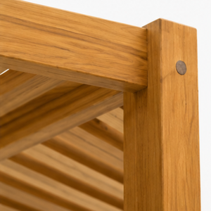 ARTERRA - Juego de Tumbonas de Lujo para Exteriores de Madera de Teca con Ruedas, Resistentes al Agua y a la Intemperie, para Playa, Resort, Patio - Product Image 4