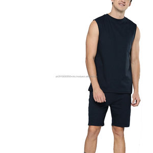 2025ชุดกีฬาสำหรับผู้ชาย, เสื้อกล้ามวิ่งและกางเกงขาสั้นสำหรับยิมฟิตเนสในฤดูร้อน - Product Image 2