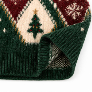 Pull de Noël moche en coton tricoté camouflage rétro pour homme, col rond, anti-plis, personnalisé ODM/OEM - Product Image 4