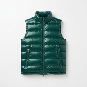 Vestes sans manches matelassées brillantes pour hommes, personnalisables, chaudes, légères et résistantes à l'eau, pour commandes en gros - Product Image 5